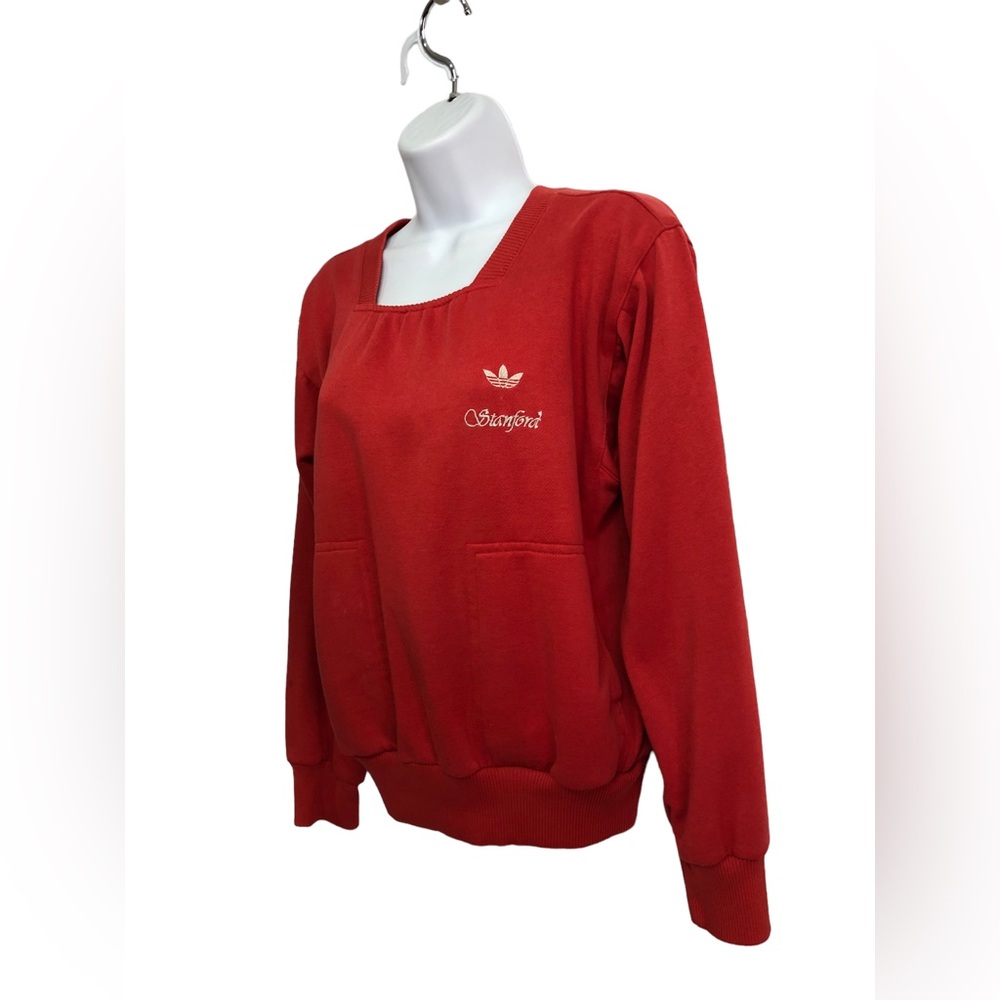RARE! ADIDAS STANFORD UNIVERSITY COLLEGE VINTAGE SORORITY SWEATER 1980’s 80s